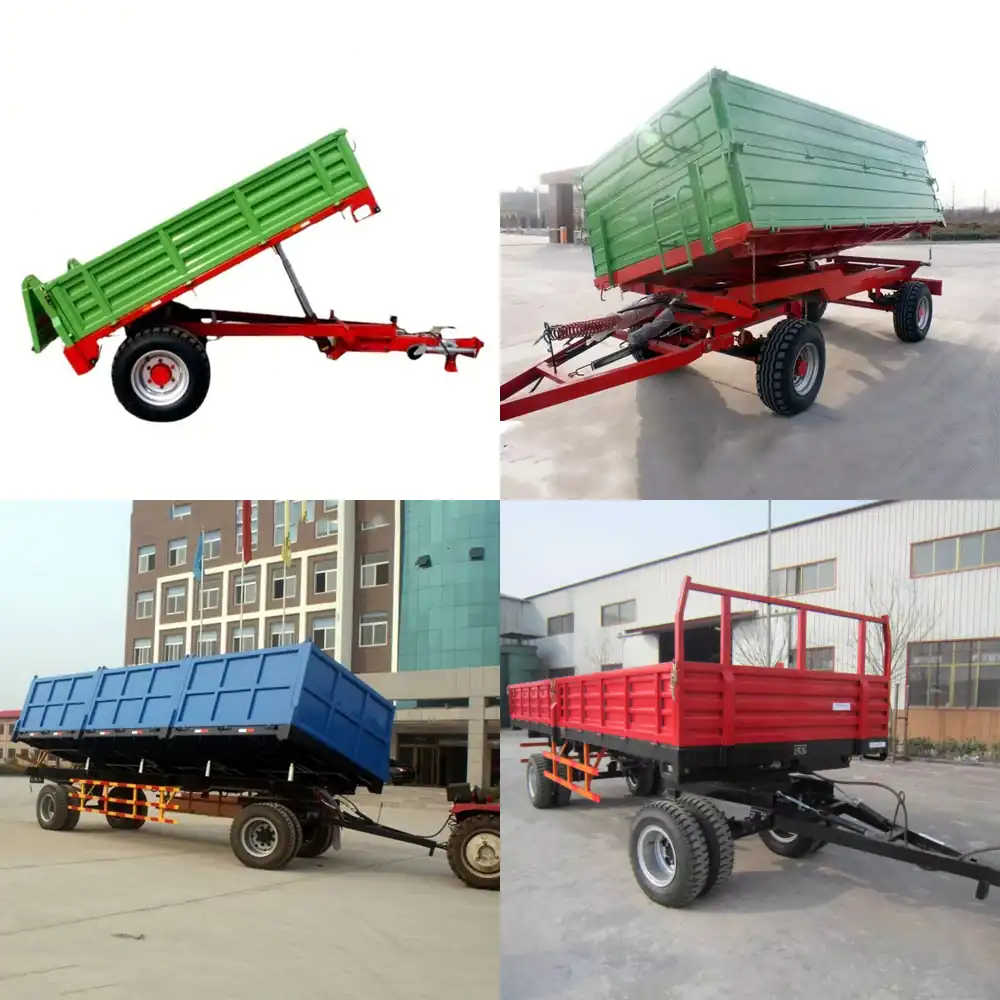 Agriculture Farming Services - Hoge losschefficiëntie 3-10 ton landbouw-aanhangwagen 2-wiel