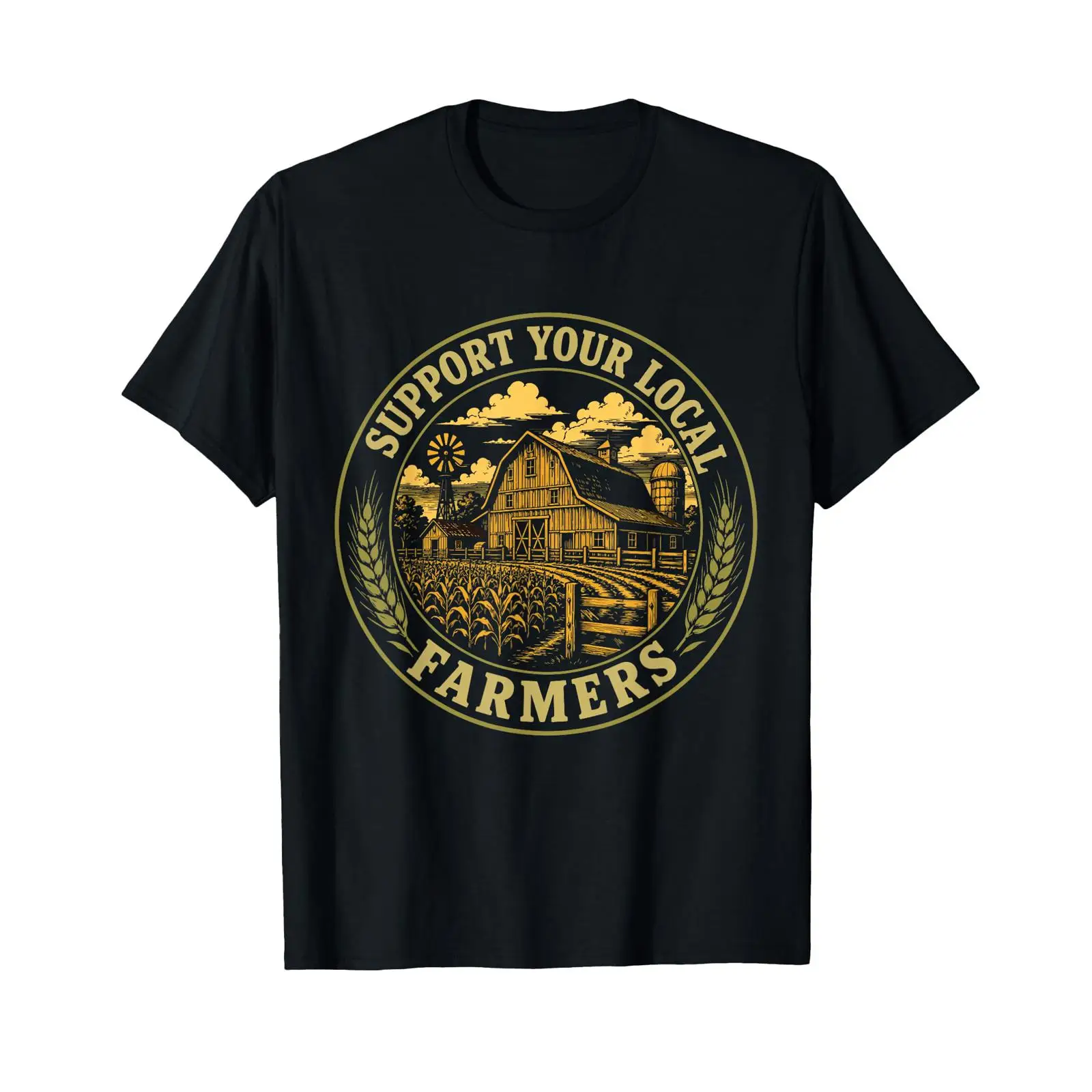 Agriculture.Farming Design - Steun uw lokale boeren Vintage Farm