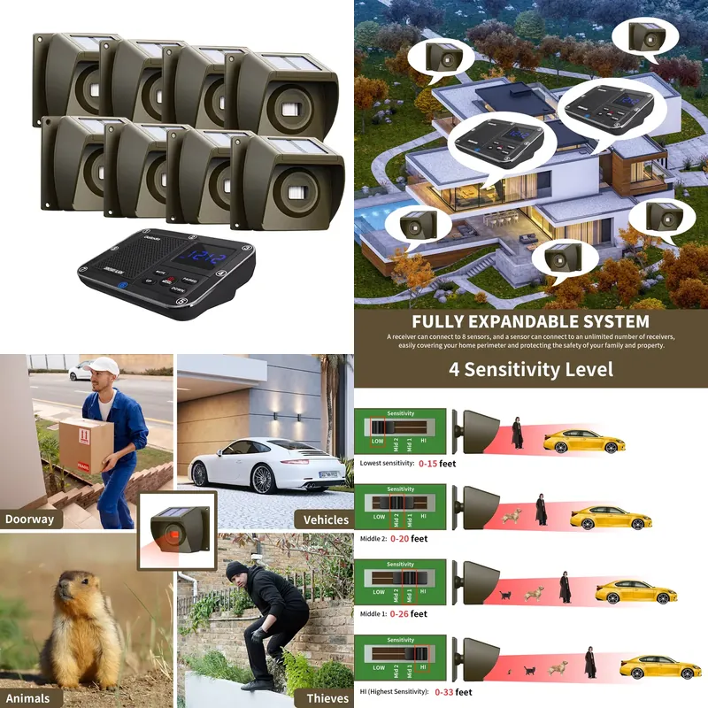 Draadloos opritalarmsysteem op - Farming System & Sustainable Agriculture recensie en prijs