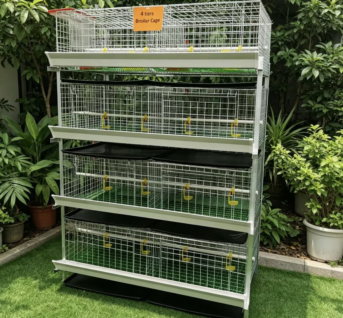 Nieuw H-type broilerkippenkooi - Farming System & Sustainable Agriculture recensie en prijs